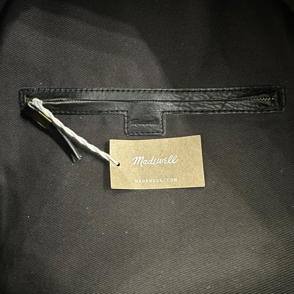 Brand New Madewell Lorimer Backpack Black Leather - Picture 8 of 9